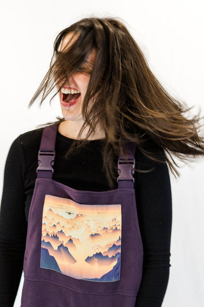 Spread Your Wings Fleece Overalls