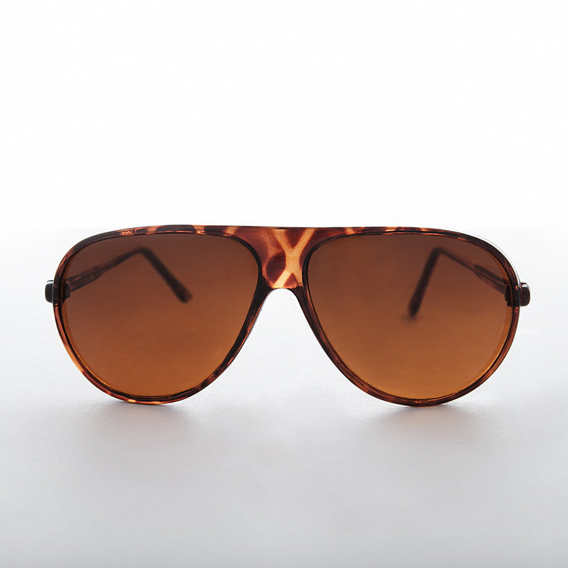 Orange Lens Pilot Vintage Sunglass - Beckham