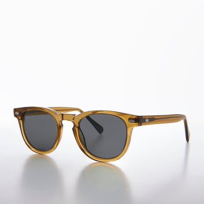 Amber Polarized Square Sunglass - Benson