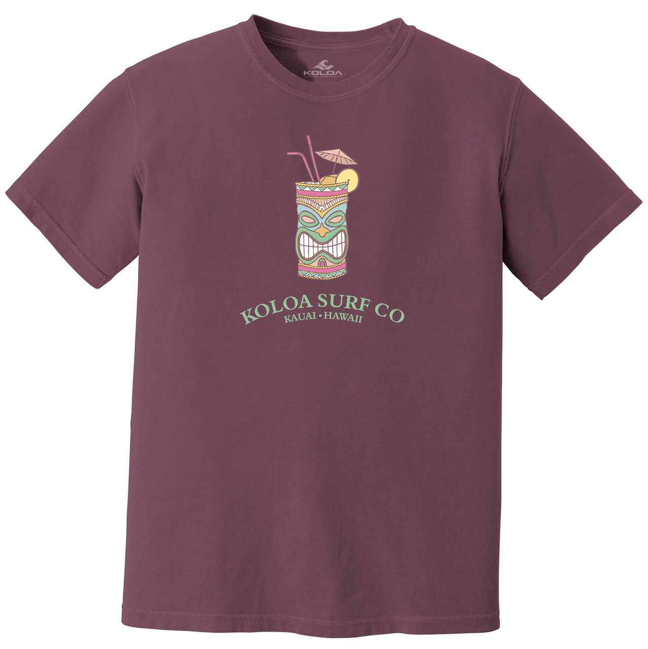Koloa Tiki Time Pigment Dyed T-Shirt