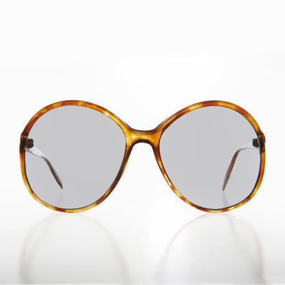 Oversized Round Transition Lens 80s Vintage Sunglass - Bibi
