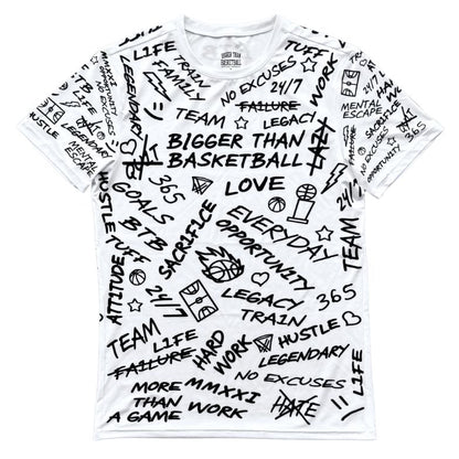 Emotions - Performance Compression T-Shirt - White