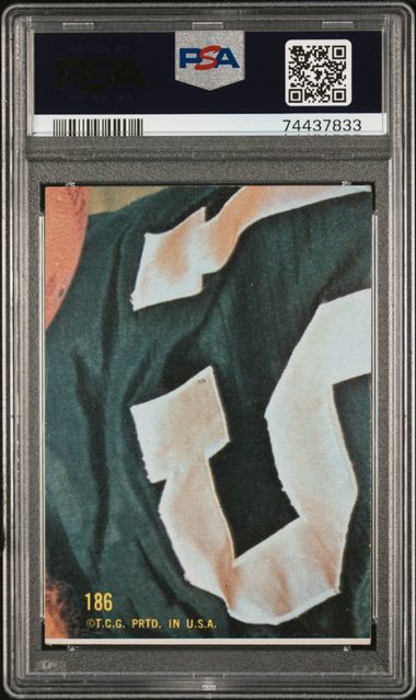 Graded 1968 Topps Billy Kilmer #186 Football Card PSA 6 EX-MT