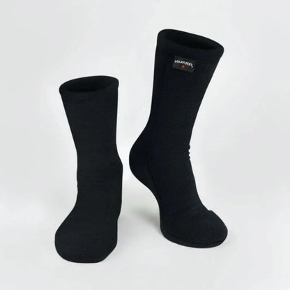 Polar Feet SUPER STRETCHY Fleece Socks - Black