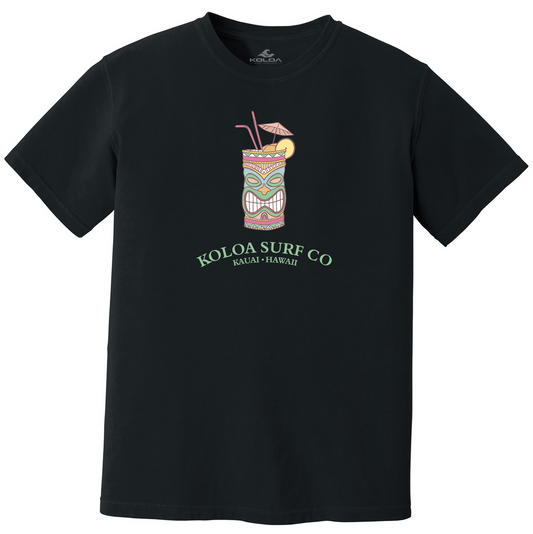 Koloa Tiki Time Pigment Dyed T-Shirt