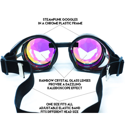 Steampunk Goggles and Kaleidoscope Glasses