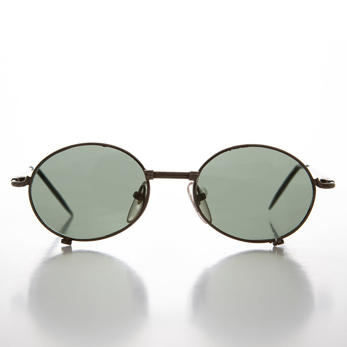 Industrial Steampunk 90s Sunglass with Glass Lens - Blaster