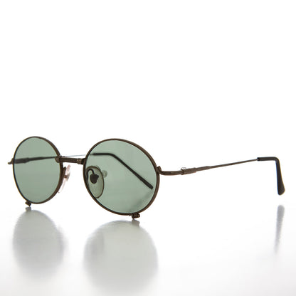 Industrial Steampunk 90s Sunglass with Glass Lens - Blaster