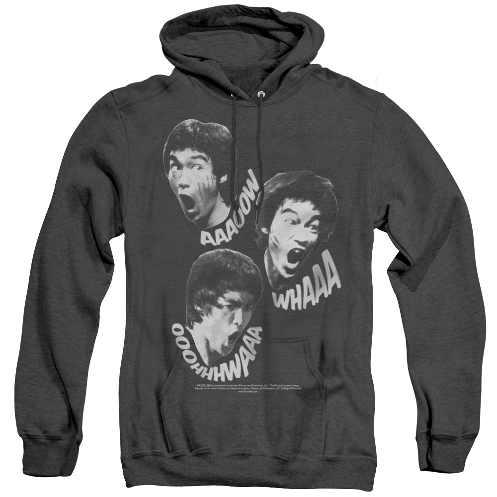 Bruce Lee Sounds Of The Dragon Heather Mens Hoodie Black Officially Licensed