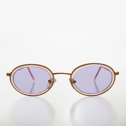 Oval Pastel Vintage Sunglasses - Bloom