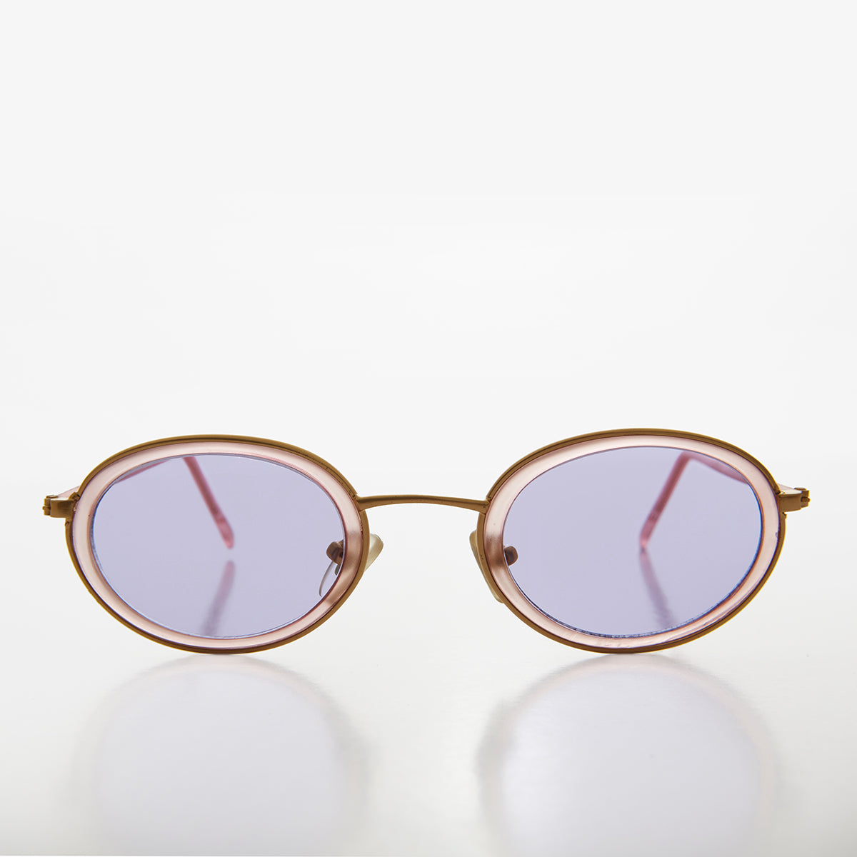 Oval Pastel Vintage Sunglasses - Bloom