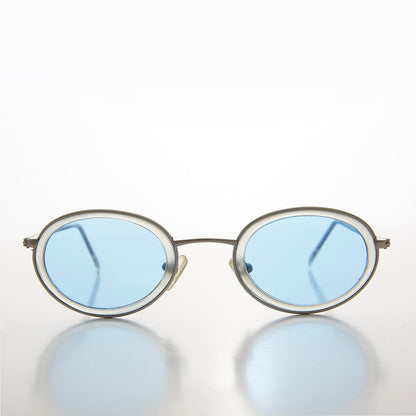 Oval Pastel Vintage Sunglasses - Bloom