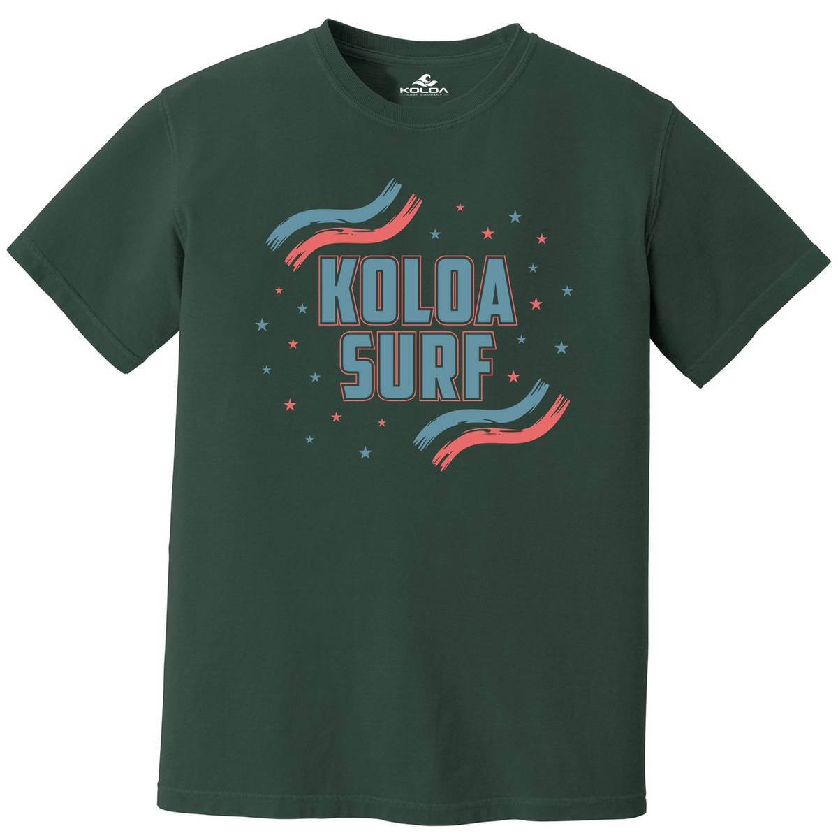 Koloa USA Stripes Pigment Dyed  T-Shirt