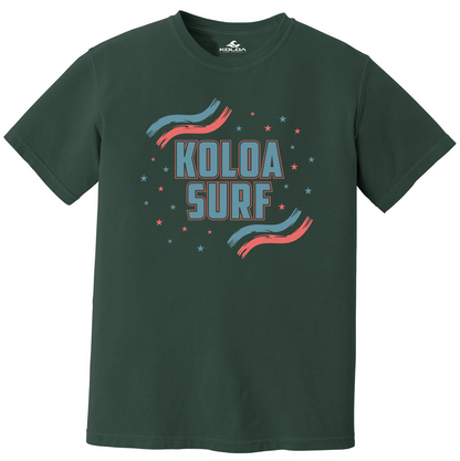 Koloa USA Stripes Pigment Dyed  T-Shirt