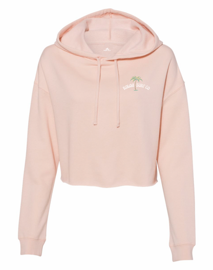 Koloa Serene Palm Cropped Hooded Sweatshirt