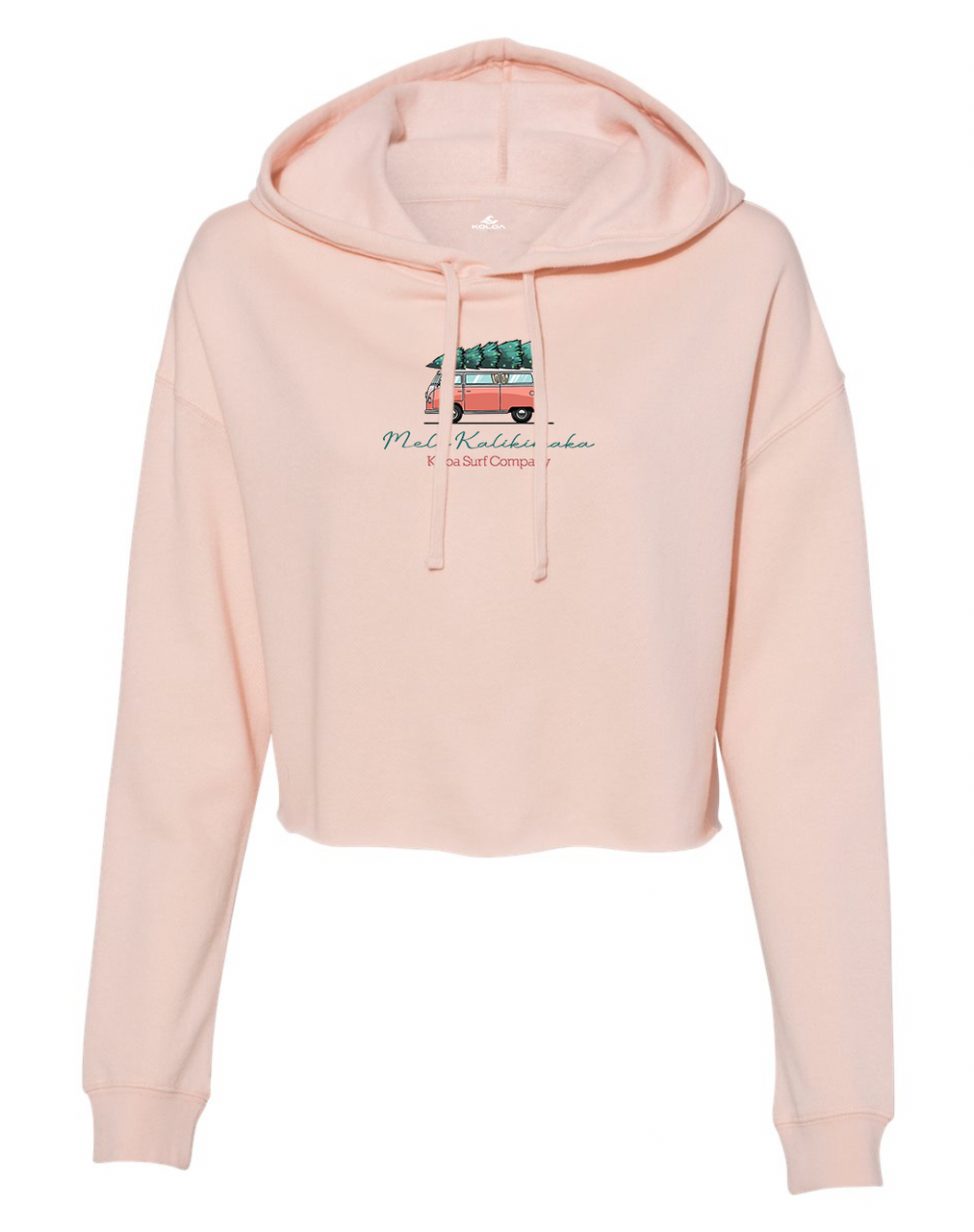Koloa Christmas Van Cropped Hooded Sweatshirt