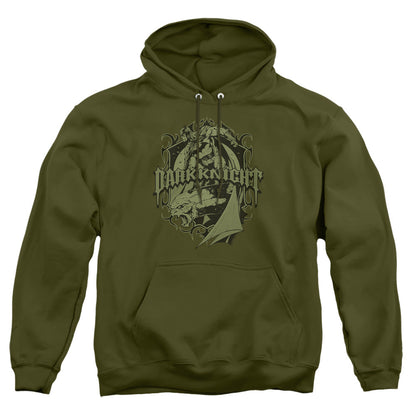 Batman Ready To Strike Mens Hoodie Military Green Officially Licensed