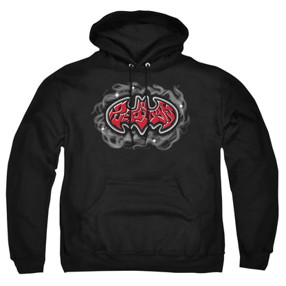 Batman Hip Hop Logo Mens Hoodie Black Officially Licensed