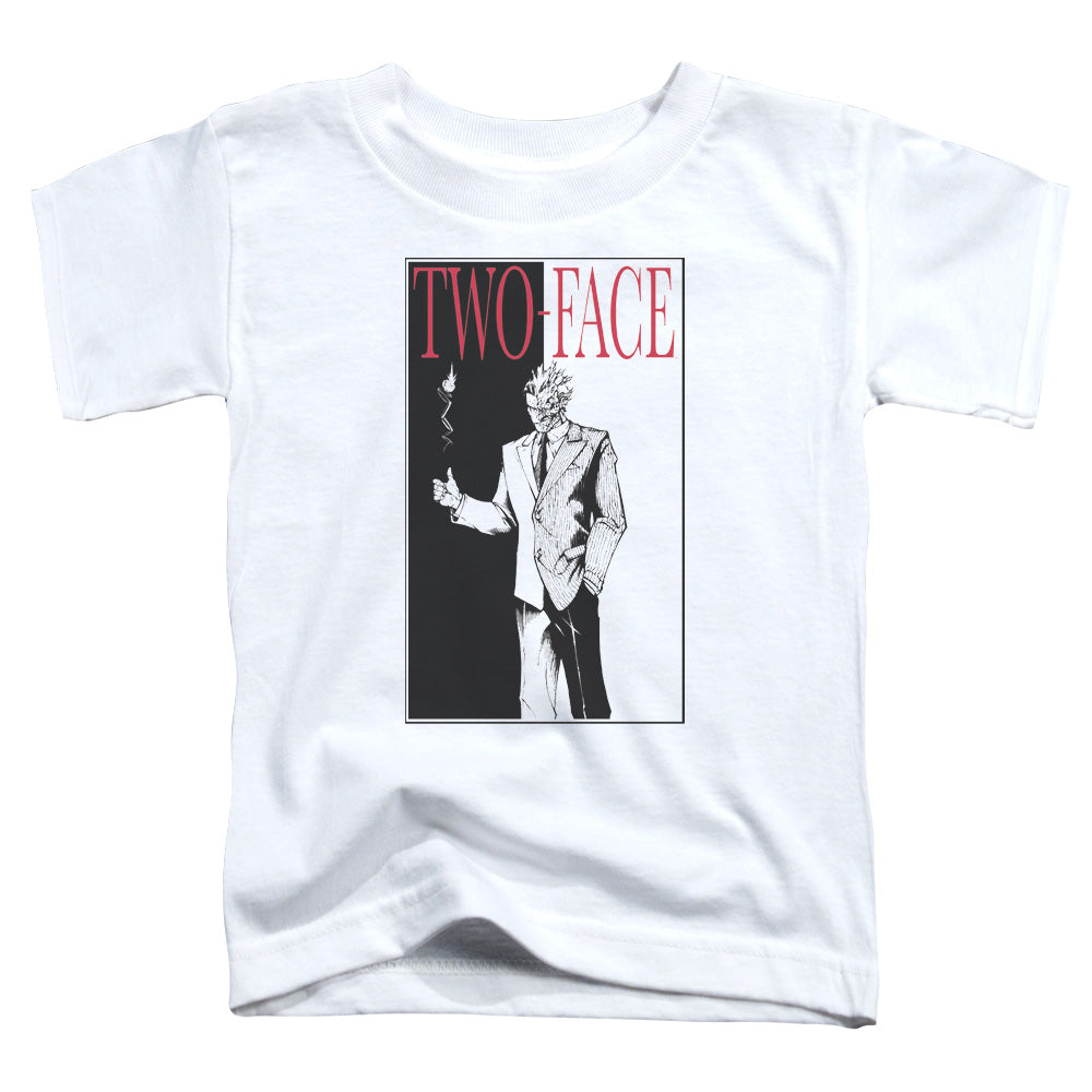 Batman Two Face Toddler Kids Youth T Shirt White Officially Licensed