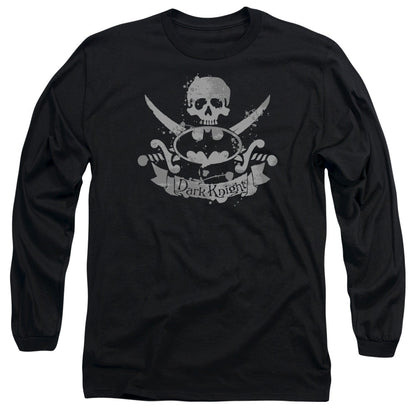 Batman Dark Pirate Mens Long Sleeve Shirt Black Officially Licensed