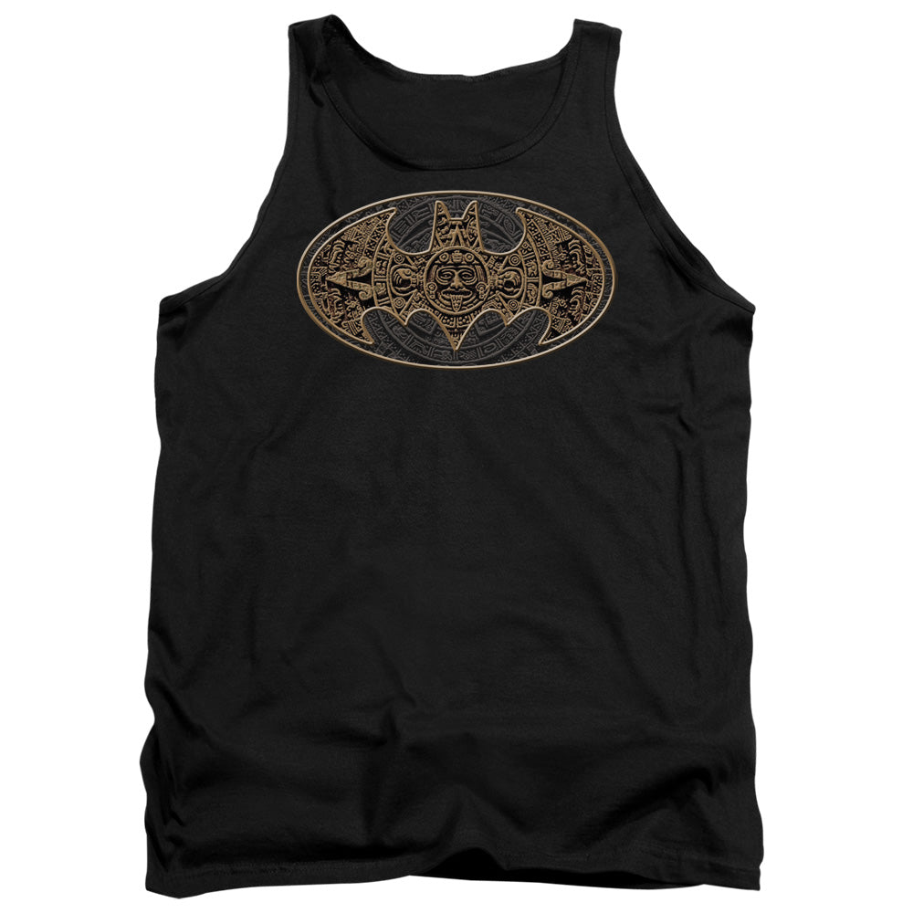 Batman Aztec Bat Logo Mens Tank Top Shirt Black Officially Licensed