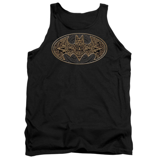 Batman Aztec Bat Logo Mens Tank Top Shirt Black Officially Licensed