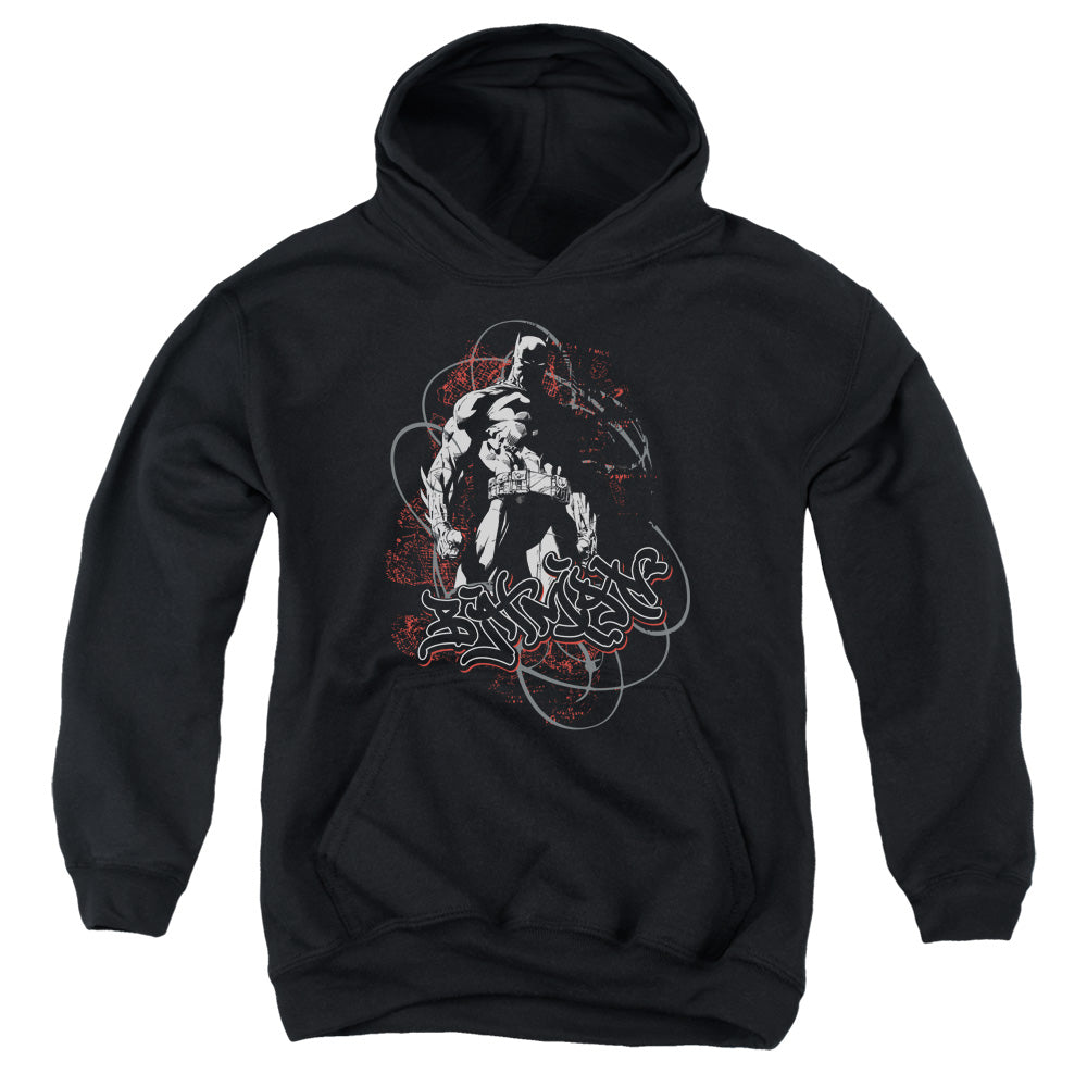 Batman Urban Gotham Kids Youth Hoodie Black Officially Licensed
