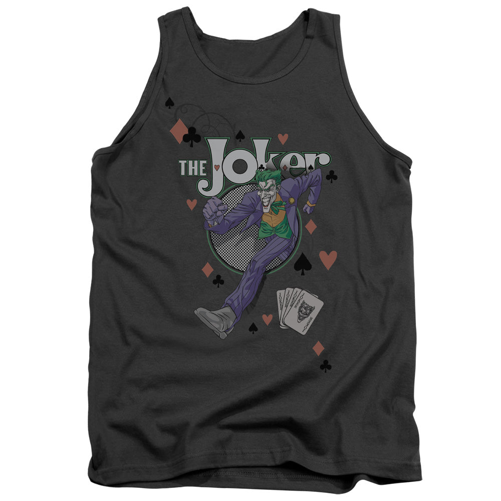 Batman Always A Joker Mens Tank Top Shirt Charcoal Officially Licensed