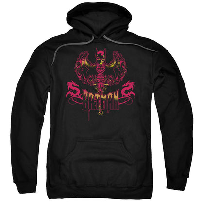 Batman Heart Of Fire Mens Hoodie Black Officially Licensed