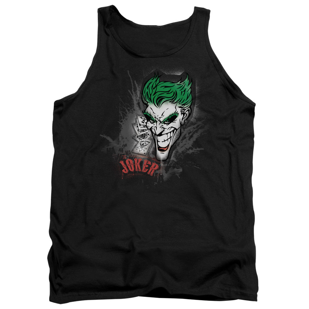 Batman Joker Sprays The City Mens Tank Top Shirt Black Officially Licensed