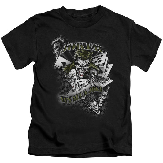 Batman Its All A Joke Juvenile Kids Youth T Shirt Black Officially Licensed