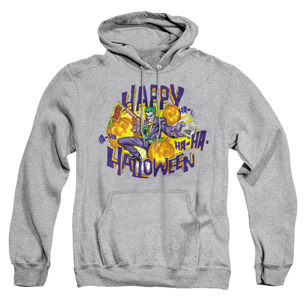 Batman Ha Ha Halloween Mens Hoodie Athletic Heather Officially Licensed