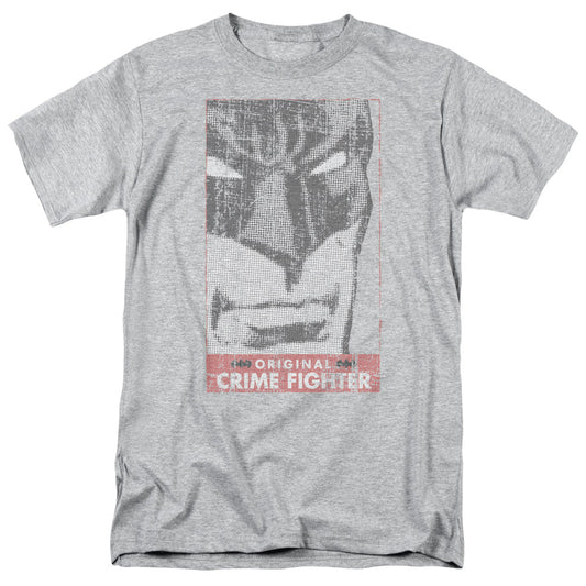 Batman Orginal Crime Fighter Mens T Shirt Athletic Heather Officially Licensed