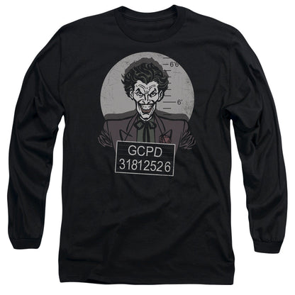 Batman Busted! Mens Long Sleeve Shirt Black Officially Licensed