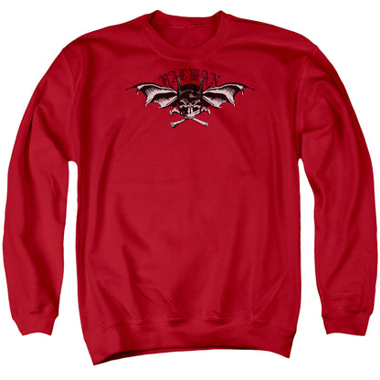 Batman Wings Of Wrath Mens Crewneck Sweatshirt Red