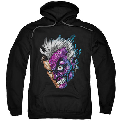 Batman Just Face Mens Hoodie Black Officially Licensed