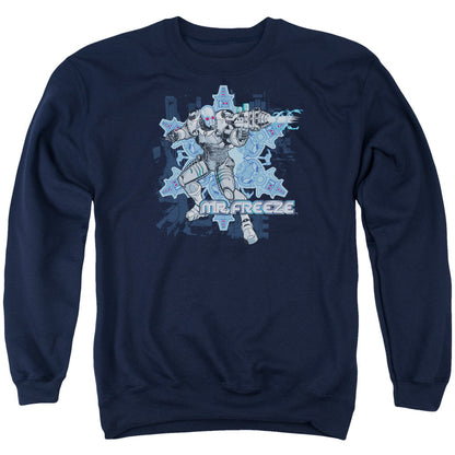 Batman Mr Freeze Mens Crewneck Sweatshirt Navy