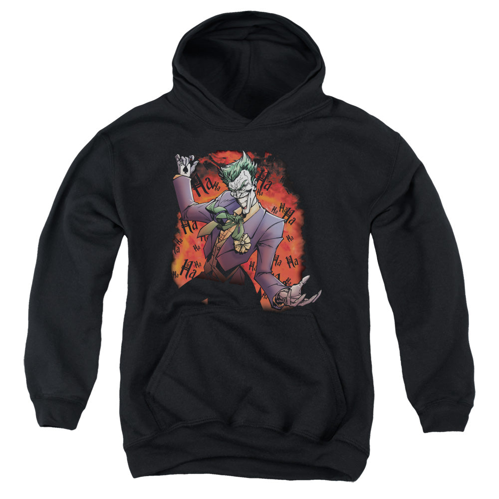 Batman Jokers Ave Kids Youth Hoodie Black Officially Licensed
