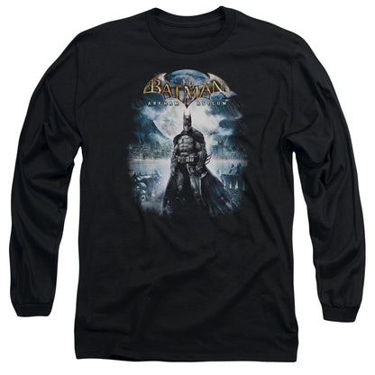 Batman Aa Game Cover Mens Long Sleeve Shirt Black Officially Licensed