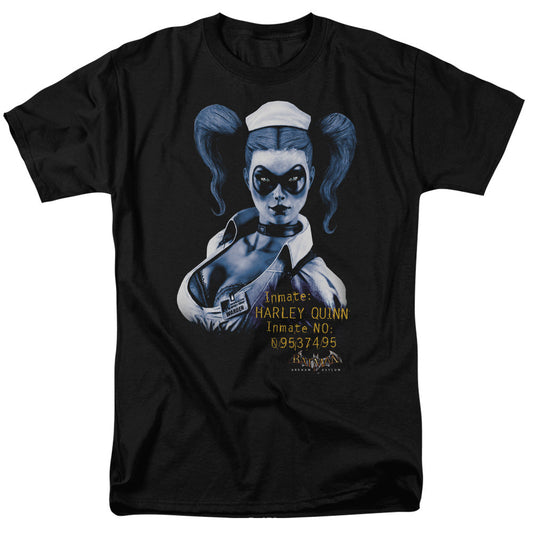Batman Arkham Asylum Arkham Harley Quinn Mens T Shirt Black Officially Licensed
