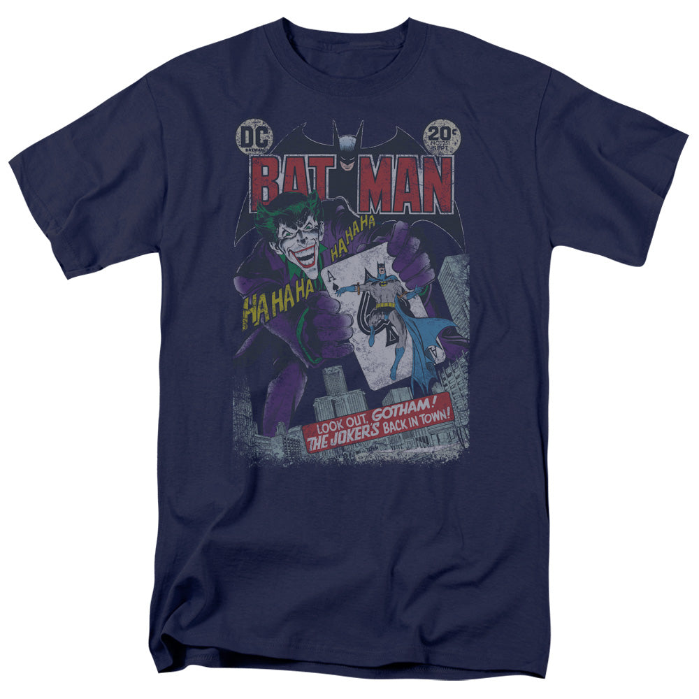 Batman #251 Distressed Mens T Shirt Navy Officially Licensed