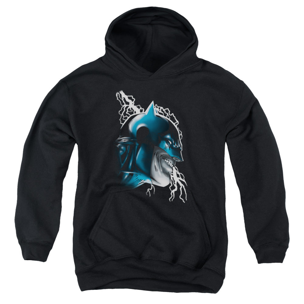 Batman Crazy Grin Kids Youth Hoodie Black Officially Licensed