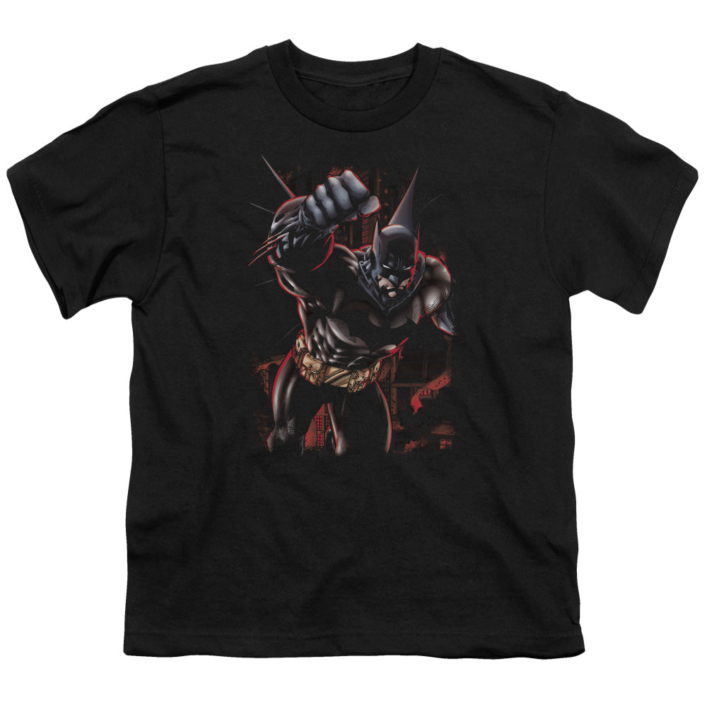 Batman Crimson Knight Kids Youth T Shirt Black Officially Licensed