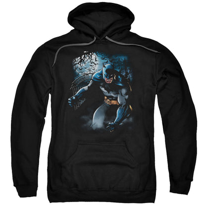 Batman Light Of The Moon Mens Hoodie Black Officially Licensed