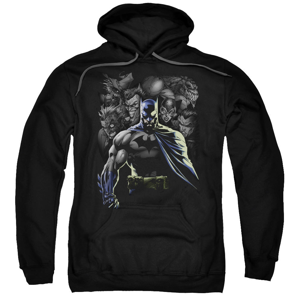Batman Villains Unleashed Mens Hoodie Black Officially Licensed