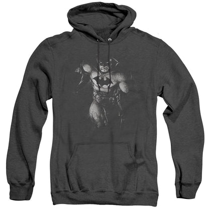 Batman Materialized Heather Mens Hoodie Black Officially Licensed