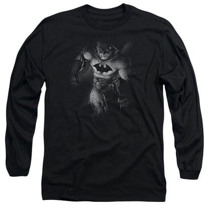 Batman Materialized Mens Long Sleeve Shirt Black Officially Licensed