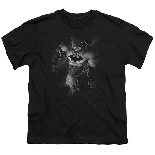 Batman Materialized Kids Youth T Shirt Black Officially Licensed