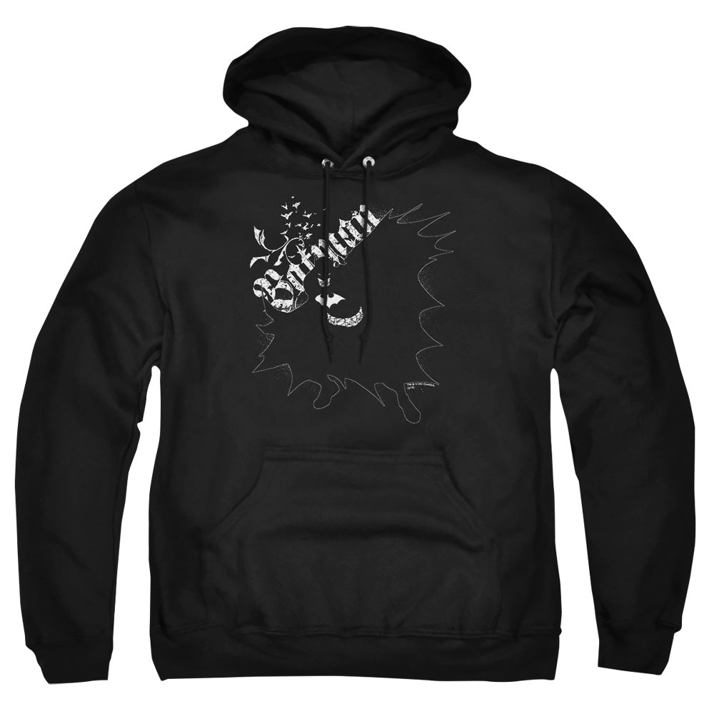 Batman Darkness Mens Hoodie Black Officially Licensed