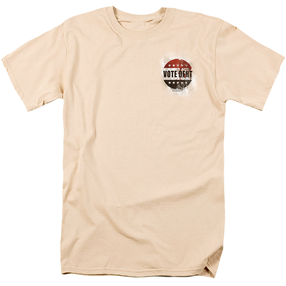 Arkham City Vote Dent Mens T Shirt Cream Officially Licensed